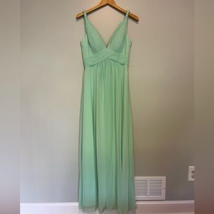 Azazie Maren Chiffon Floor length Bridesmaids/ Formal/ Prom Gown in Mint